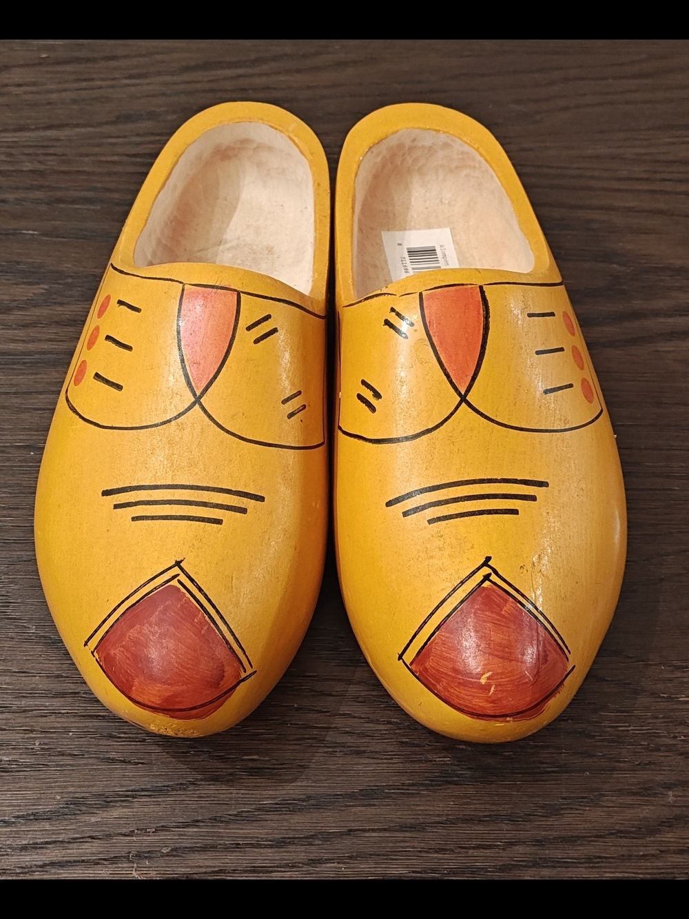 Vintage Handcrafted Dutch Clogs  Wooden 12"